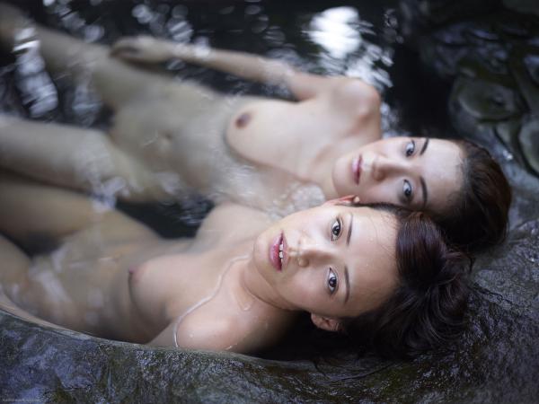 Mayuko and Saki dragon hot spring part2 #37